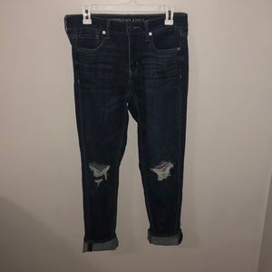American Eagle Ripped Tomgirl Jeans